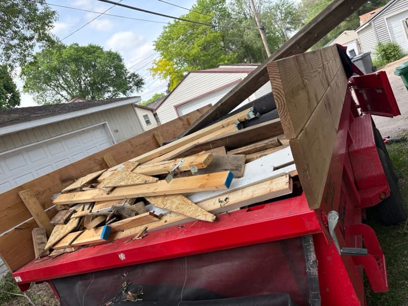 Construction debris hauling